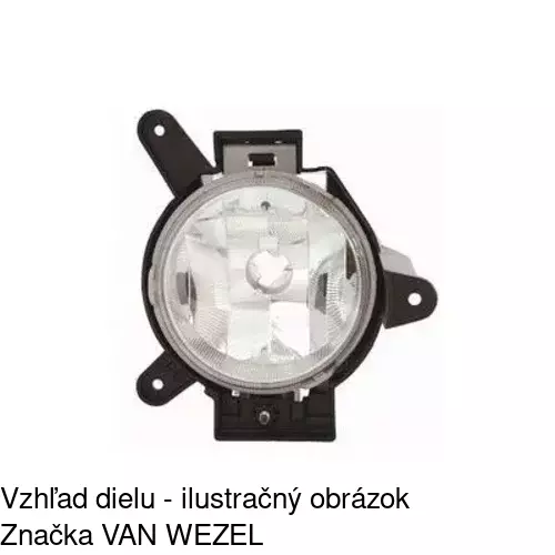 Hmlové svetlo - predné 2502301E /POLCAR/ - obr. 3