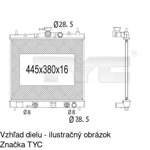 Chladiče vody POLCAR 2707082K