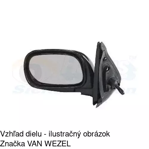 Vonkajšie zrkadlo 2707522M /POLCAR/ - obr. 2