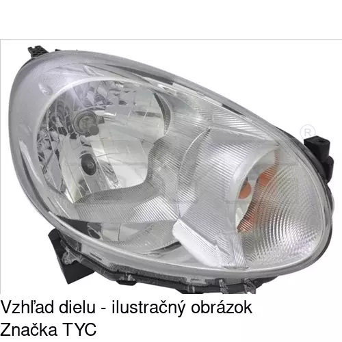 Hlavný reflektor 2708090E /POLCAR/ - obr. 1