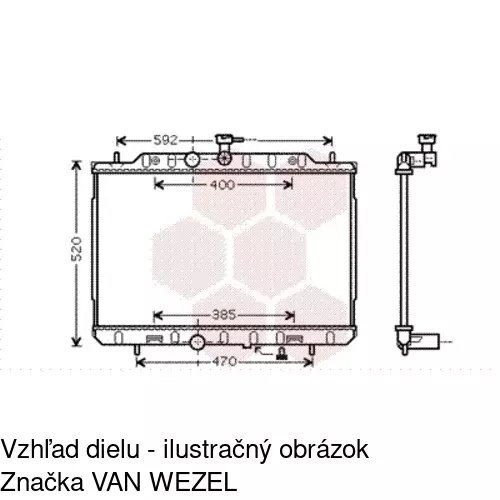 Chladiče vody 2751081K /POLCAR/ - obr. 1
