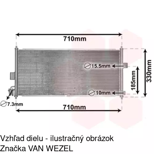Chladiče klimatizácie 2755K8C2S /POLCAR/ - obr. 1