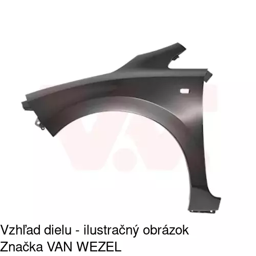 Predný blatník POLCAR 27H101