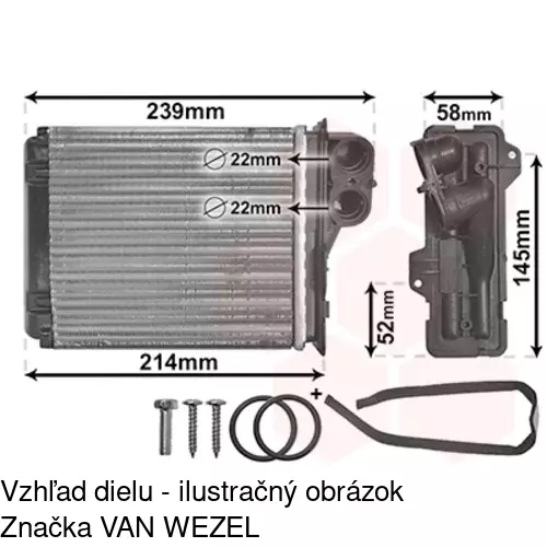 Výparník klimatizácie 2800P8-2 /POLCAR/ - obr. 4