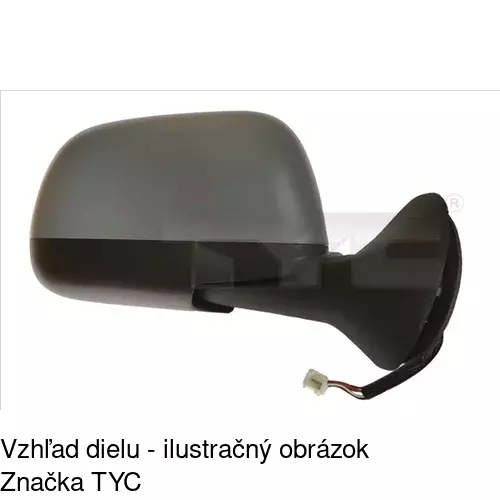 Vonkajšie zrkadlo POLCAR 2820513E