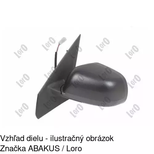 Rám vonkajšieho zrkadla 282054PM /POLCAR/ - obr. 2