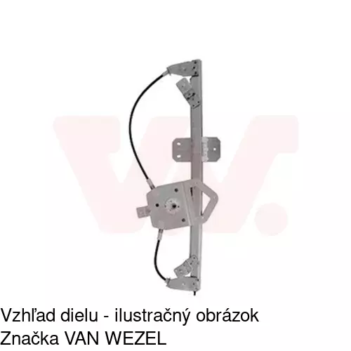 Elektrický mechanizmus okna dverí 2820PSE2E /POLCAR/ - obr. 4
