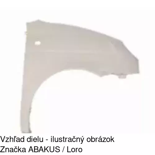 Predný blatník 290302 /POLCAR/ - obr. 1