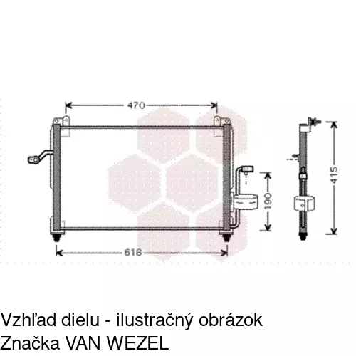 Chladiče klimatizácie 2960K8C1S /POLCAR/ - obr. 1