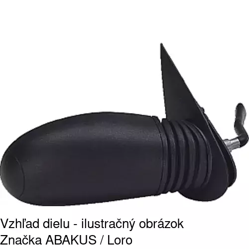 Vonkajšie zrkadlo 3002512M /POLCAR/ - obr. 5