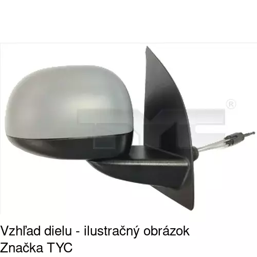 Rám vonkajšieho zrkadla 300354P1E /POLCAR/ - obr. 3