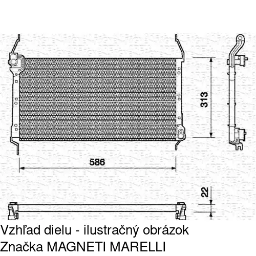 Chladiče klimatizácie 3018K8B1 /POLCAR/