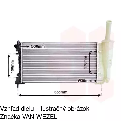 Chladiče vody 302308-5 /POLCAR/ - obr. 4