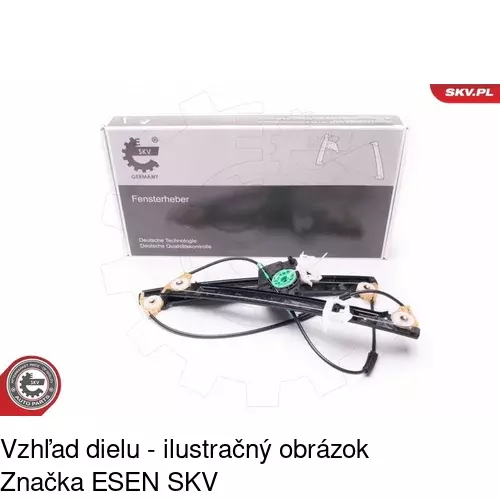Mechanizmus sťahovania okna elektrický bez motora 3030PSG2 /POLCAR/ - obr. 1