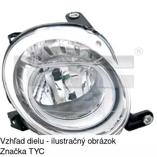 Hlavný reflektor 303509-E /POLCAR/ - obr. 3