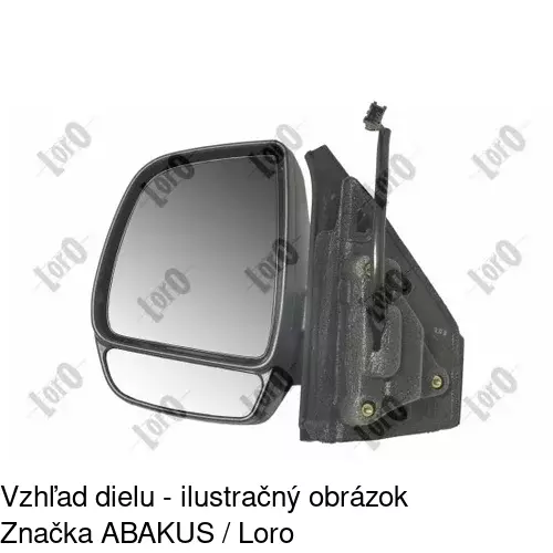 Vonkajšie zrkadlo 3042516E /POLCAR/ - obr. 4