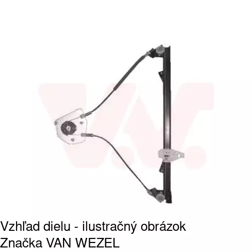 Mechanizmus sťahovania okna elektrický bez motora 3044PSG2 /POLCAR/ - obr. 1