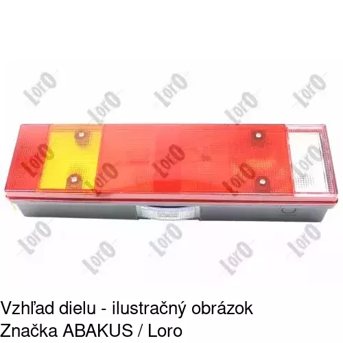Tienidlo zadného svetla 3050873E /POLCAR/ - obr. 2
