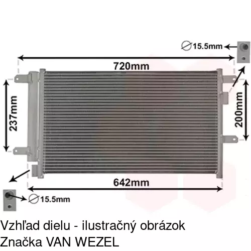 Chladiče klimatizácie 3052K8C3S /POLCAR/ - obr. 3