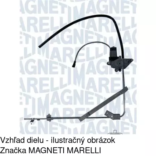 Elektrický mechanizmus okna dverí 3055PSE2 /POLCAR/ - obr. 1