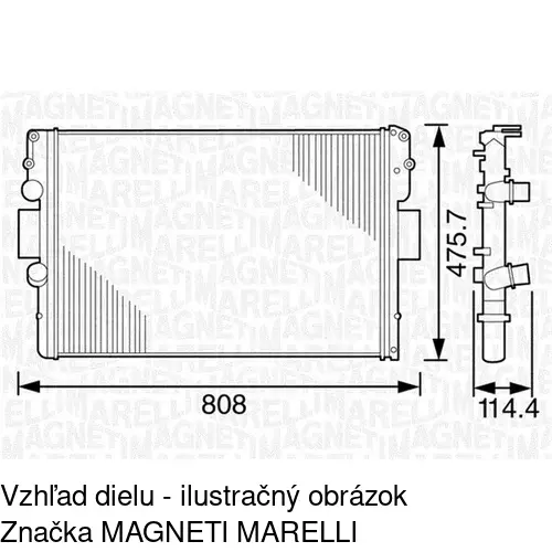 Chladiče vody 308008A1 /POLCAR/ - obr. 1