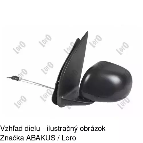 Vonkajšie zrkadlo 30A1511E /POLCAR/ - obr. 3