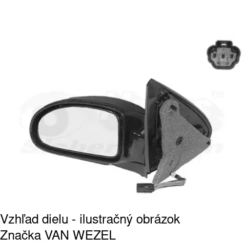 Rám vonkajšieho zrkadla 320154TM /POLCAR/ - obr. 4