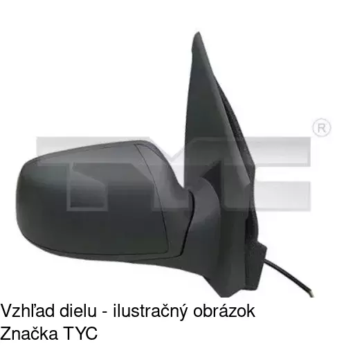 Vonkajšie zrkadlo 3202523M /POLCAR/ - obr. 4