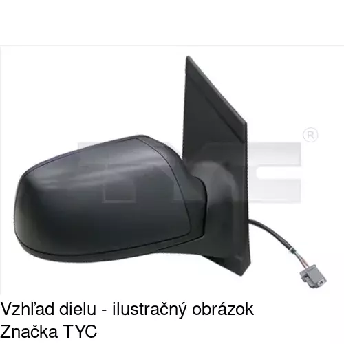 Rám vonkajšieho zrkadla 320255PE /POLCAR/ - obr. 3