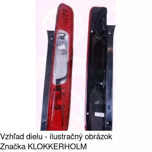 Zadné svetlo POLCAR 320288-E