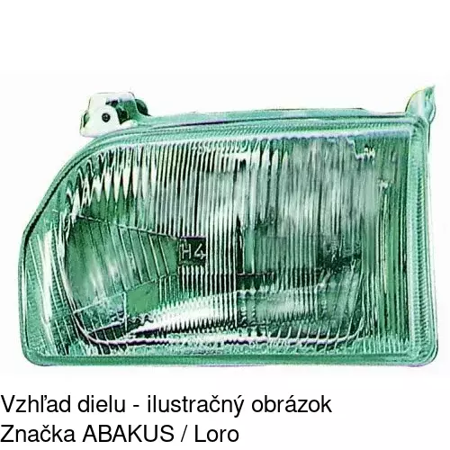 Hlavný reflektor 320410-E /POLCAR/
