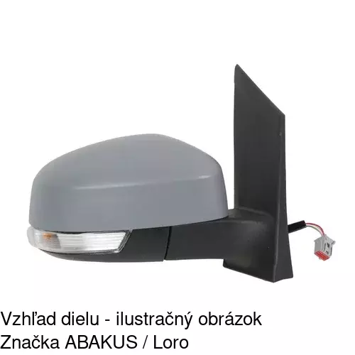 Vonkajšie zrkadlo 3205523S /POLCAR/ - obr. 2