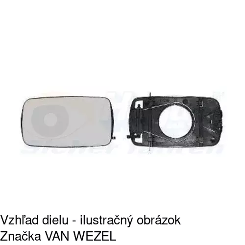 Sklo vonkajšieho zrkadla 3209553E /POLCAR/ - obr. 4