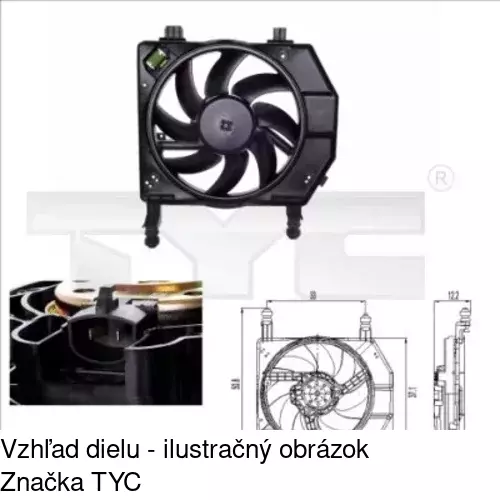 Ventilátory chladičov POLCAR 321023W5