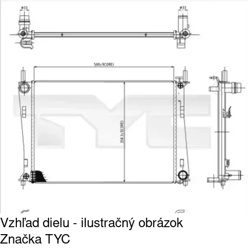 Chladiče vody 321208-2 /POLCAR/