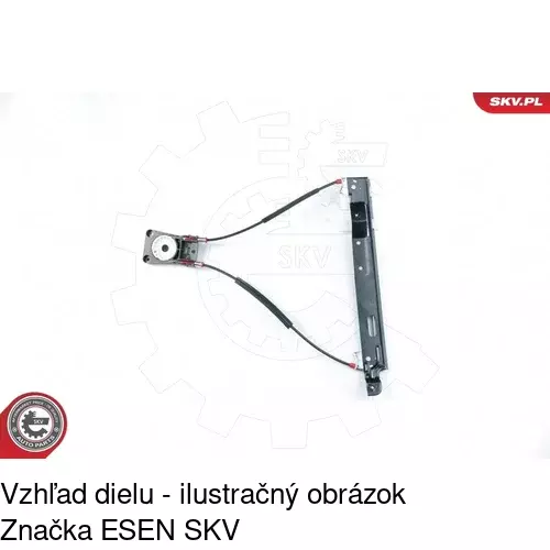 Elektrický mechanizmus okna dverí 3219PSE4E /POLCAR/ - obr. 3