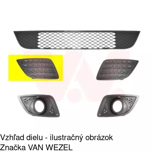 Záslepka otvoru hmlovky 323727-2 /POLCAR/ - obr. 1