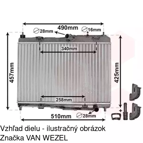 Chladiče vody 323808-3 /POLCAR/ - obr. 5