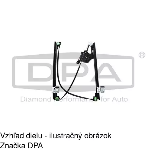 Mechanizmus sťahovania okna elektrický bez motora 3240PSG2 /POLCAR/ - obr. 2