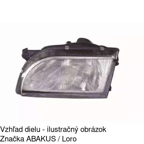 Hlavný reflektor 3246100E /POLCAR/ - obr. 1