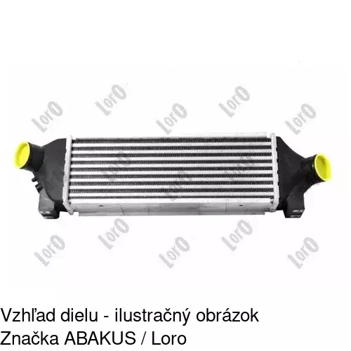 Chladiče vzduchu (Intercoolery) 3247J8-3 /POLCAR/ - obr. 2