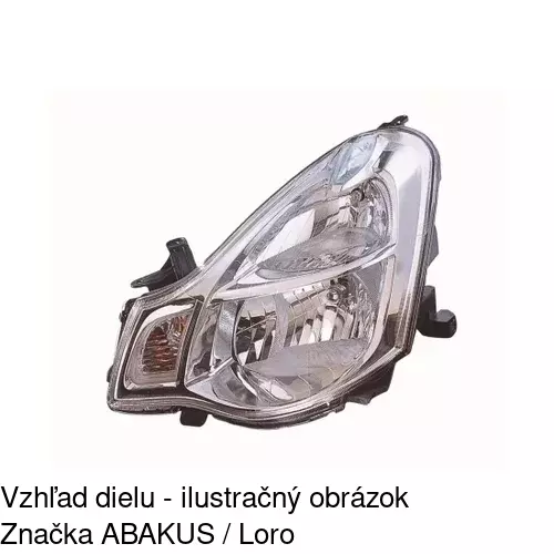 Hlavný reflektor 3810093E /POLCAR/ - obr. 1