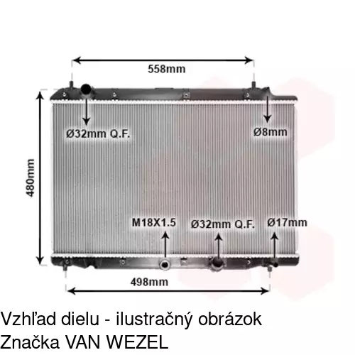 Chladiče vody 3877081K /POLCAR/ - obr. 1
