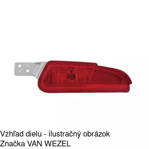 Hmlové svetlo - zadné POLCAR 38X298-E
