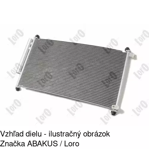 Chladiče klimatizácie POLCAR 38X2K81K