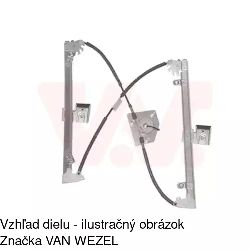 Mechanizmus sťahovania okna elektrický bez motora 4015PSG1E /POLCAR/ - obr. 3