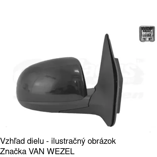 Vonkajšie zrkadlo 4017524S /POLCAR/ - obr. 2