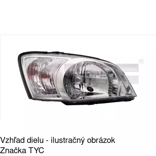 Hlavný reflektor 4042091E /POLCAR/