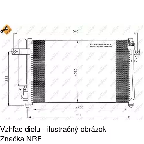 Chladiče klimatizácie 4042K8C2S /POLCAR/ - obr. 2