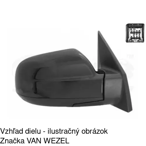 Vonkajšie zrkadlo 4047523S /POLCAR/ - obr. 1